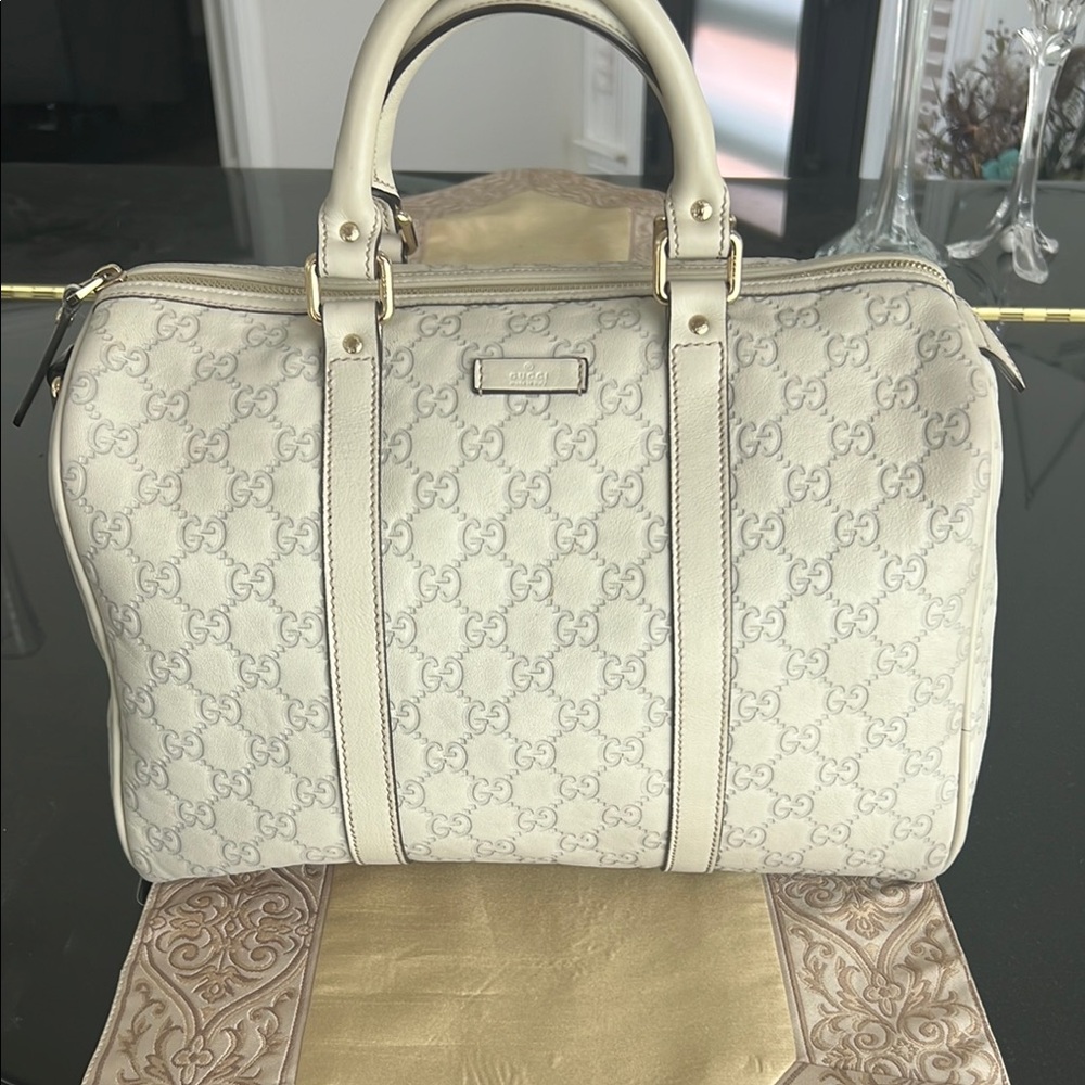 Gucci Monogram Leather Satchel